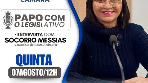 Socorro Messias é a próxima entrevistada no "Papo com o Legislativo" nessa quinta-feira (07)