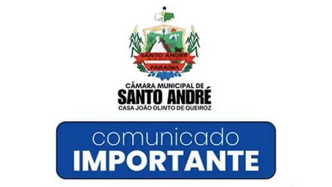 Comunicado da Câmara Municipal de Santo André