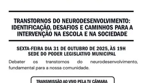 Câmara Municipal de Santo André realiza Audiência Pública sobre Transtornos do Neurodesenvolvimento