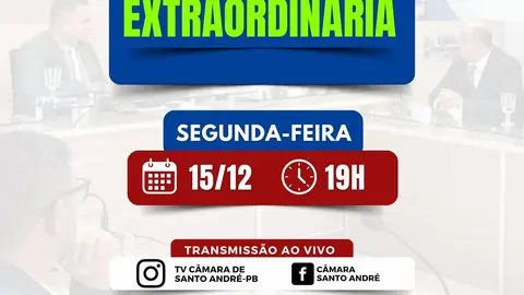 Câmara de Santo André transmite sessão extraordinária ao vivo nesta segunda