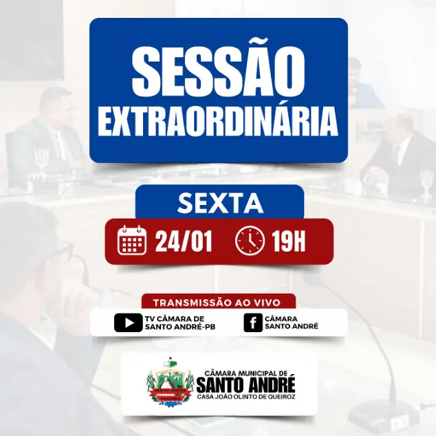 Primeira Sessão Extraordinária de 2025: Acompanhe ao vivo nesta sexta-feira (24) pela TV Câmara