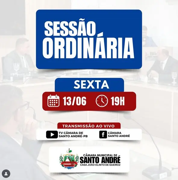 Câmara de Santo André convida população para Sessão Ordinária nesta sexta-feira (13)