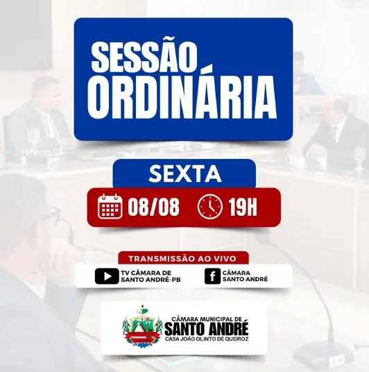 Câmara de Santo André realiza Sessão Ordinária transmitida ao vivo nesta sexta-feira (08)