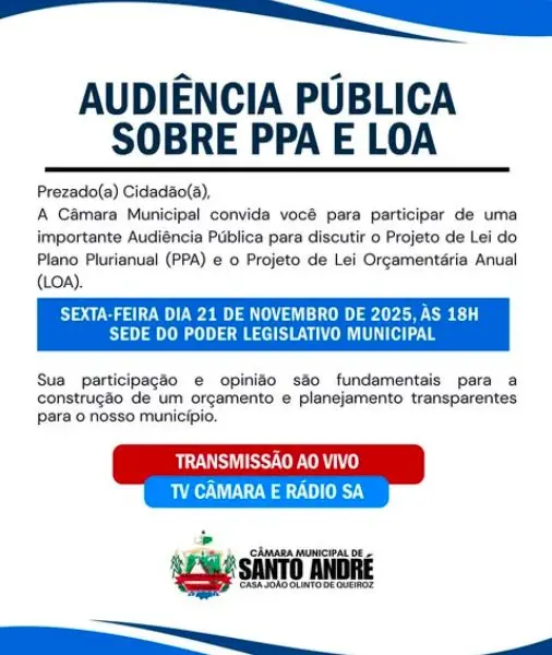 Audiência Pública sobre PPA e LOA