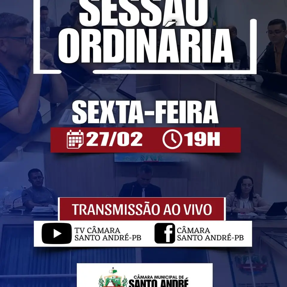 Câmara de Santo André convida munícipes para acompanhar sessão legislativa em 27/02