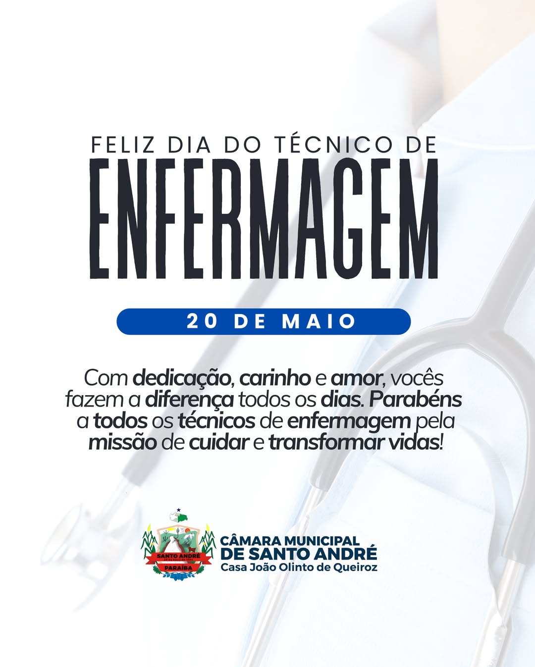 A Câmara Municipal de Santo André parabeniza todos os técnicos e técnicas de enfermagem...