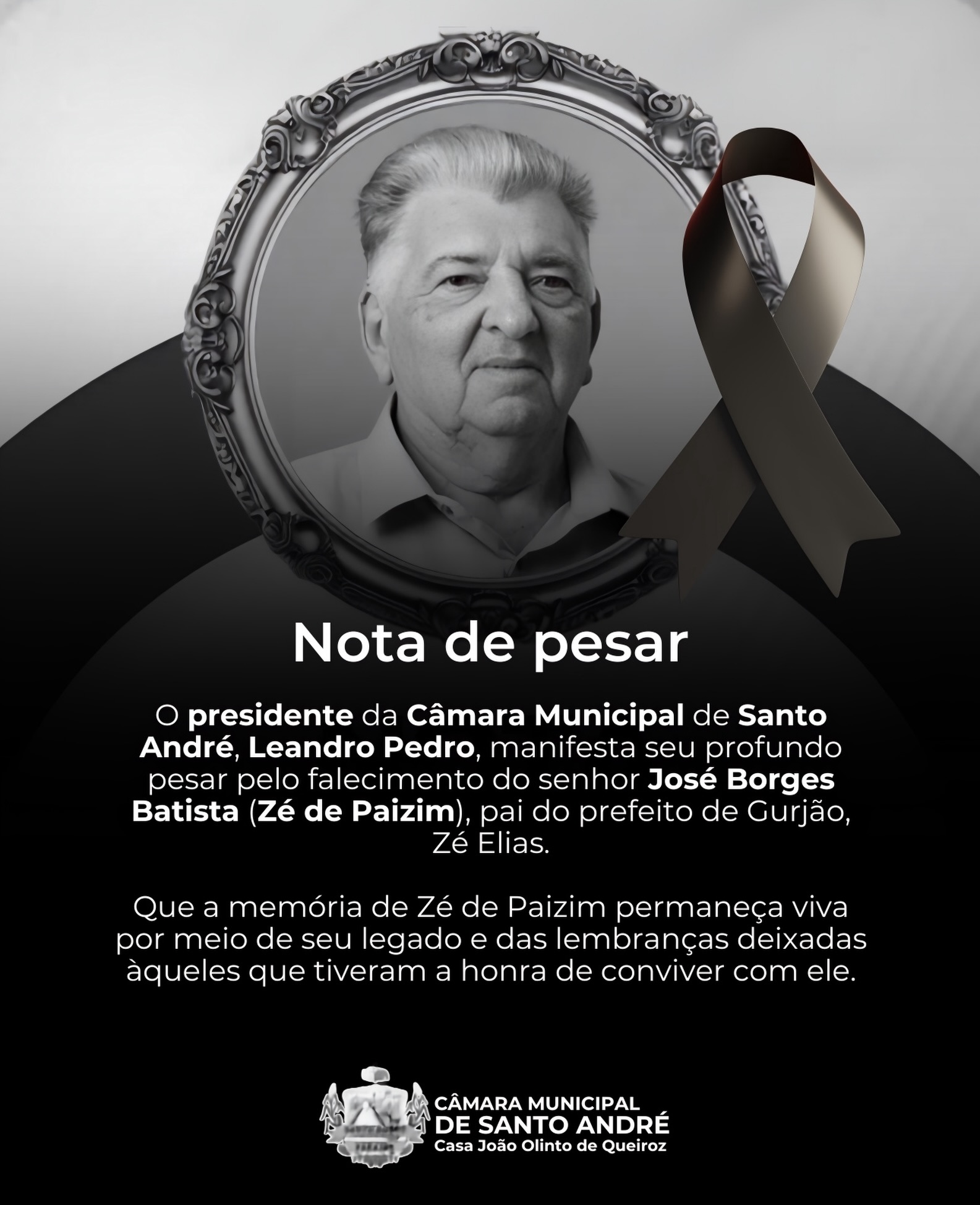 NOTA DE PESAR