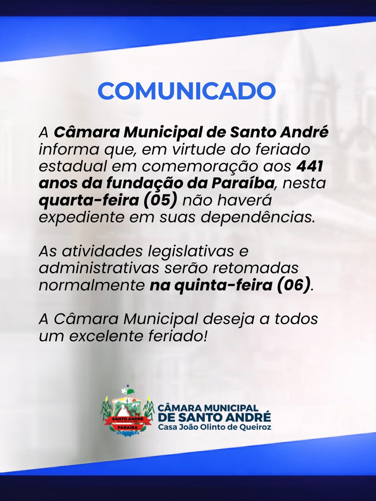 COMUNICADO OFICIAL