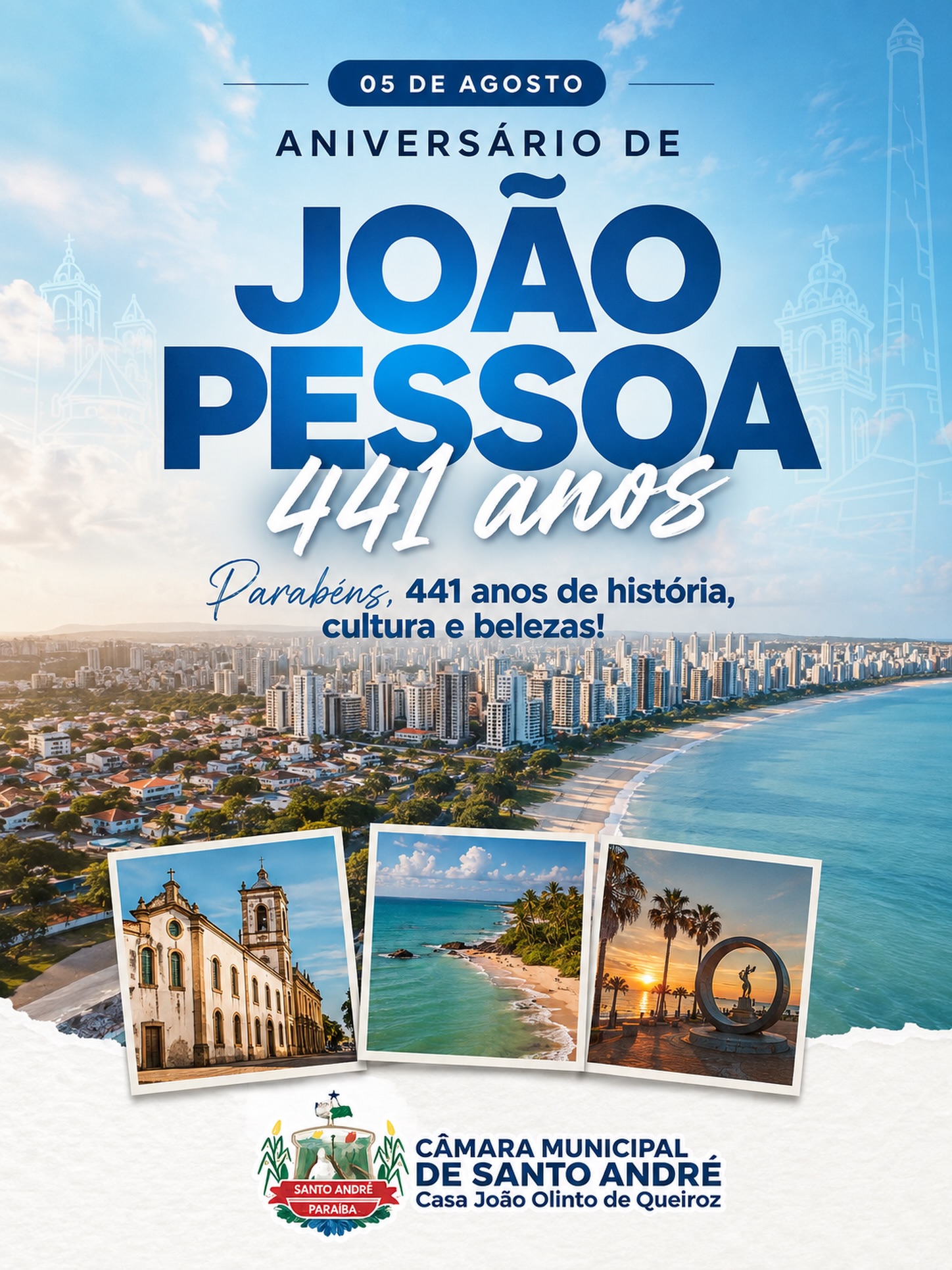 Neste 5 de agosto, a Câmara Municipal de Santo André – Casa João Olinto de Queiroz para...