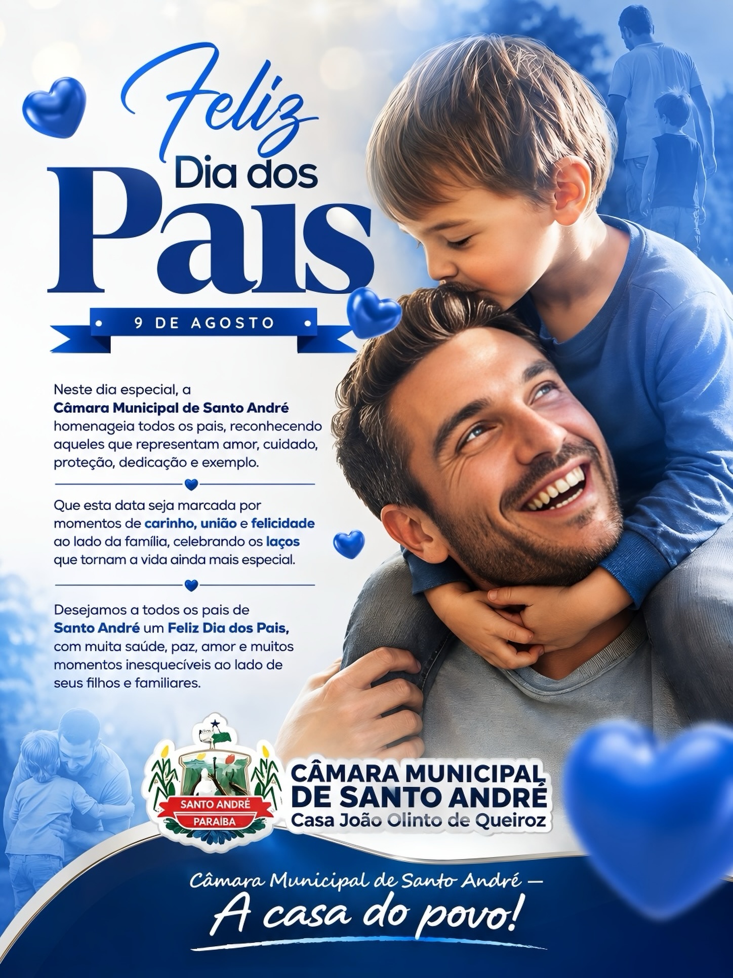 A Câmara Municipal de Santo André homenageia todos os pais, reconhecendo aqueles que re...