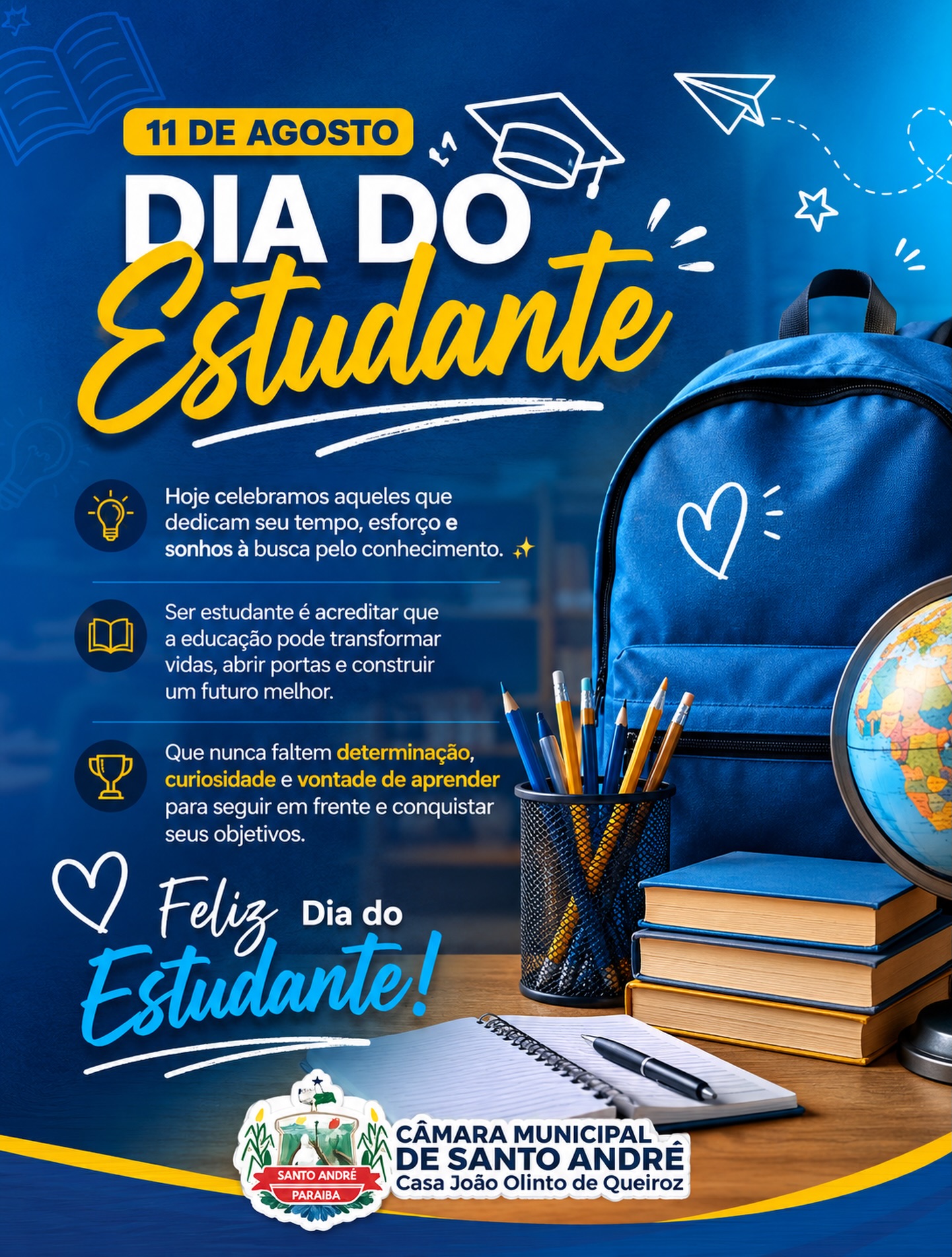 📚 11 DE AGOSTO — DIA DO ESTUDANTE