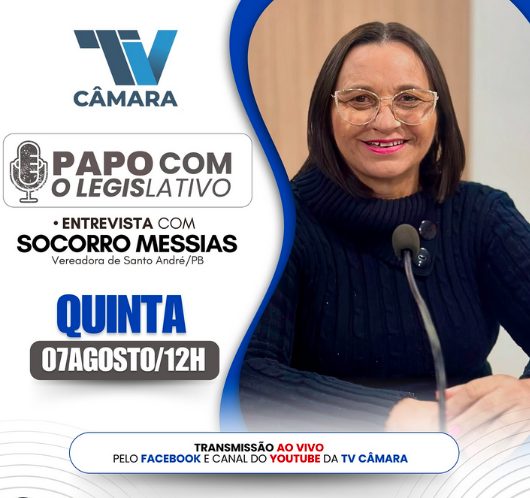 Socorro Messias é a próxima entrevistada no "Papo com o Legislativo" nessa quinta-feira (07)