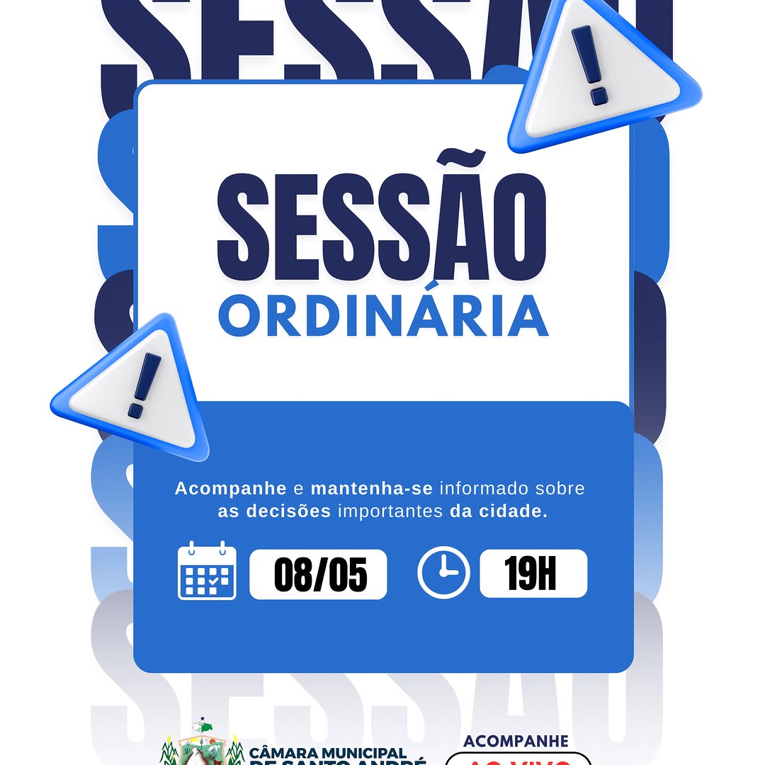 Santo André: Câmara transmite sessão legislativa ao vivo em 08 de maio